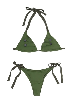 NIIHAI Uniform button-detail bikini - Green