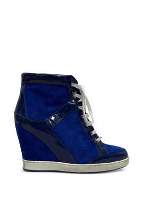 Jimmy Choo Pre-Owned Panama wedge sneakers - Blue