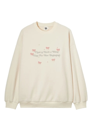 b+ab bow-embellished sweater - Neutrals