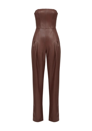 Elisabetta Franchi corset-detail jumpsuit - Brown