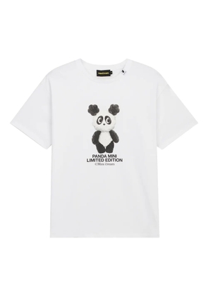 Mini Cream Panda Mini graphic-print T-shirt - White