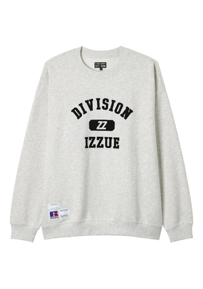 izzue logo-embellished sweatshirt - Grey