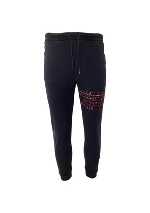 Thom Browne lightweight-loopback track pants - Blue