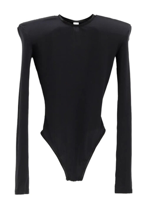 Vaquera shoulder-pad long-sleeve body - Black