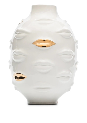 Jonathan Adler Gilded Gala porcelain vase - White