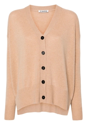 Jil Sander drop-shoulder cashmere cardigan - Brown