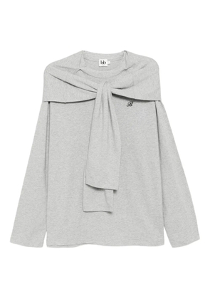 b+ab logo-embroidered top - Grey