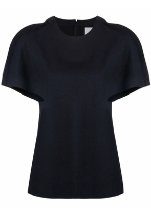 Jil Sander sculpted short-sleeve blouse - Blue