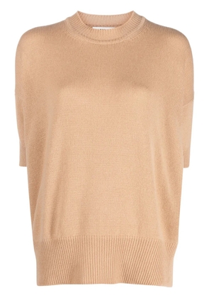 Jil Sander knitted cashmere top - Orange