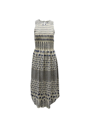Ulla Johnson floral shirring dress - Neutrals