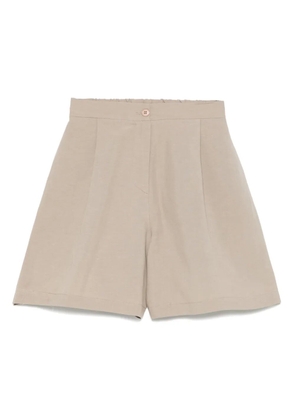 MOUTAKI high-waisted shorts - Neutrals