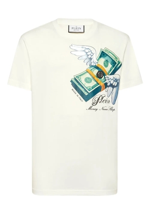 Philipp Plein money print T-shirt - White