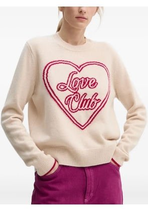 FROM FUTURE heart-graphic sweater - Neutrals