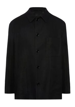 Lardini long-sleeve shirt jacket - Black