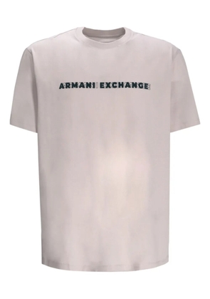 Armani Exchange logo T-shirt - Grey
