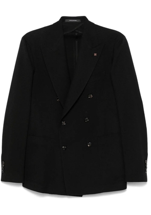 Tagliatore virgin wool blazer - Black