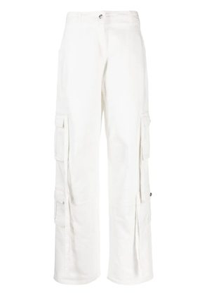 ANDREĀDAMO wide-leg cargo trousers - White