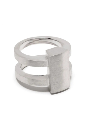 Tom Wood Vault Shield ring - Silver