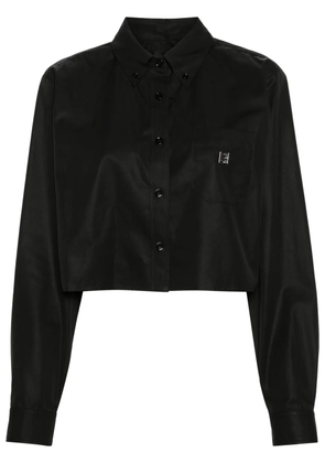 Givenchy 4G-plaque cropped shirt - Black