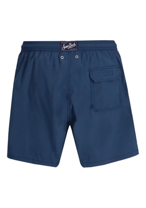 MC2 Saint Barth palm-tree embroidered swim shorts - Blue