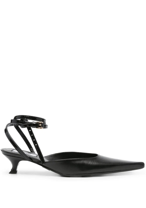 Moschino 40mm pointed-toe pumps - Black