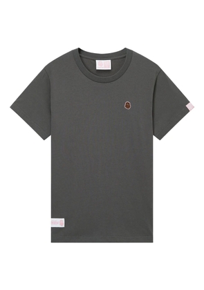 FINGERCROXX embroidered-logo cotton T-shirt - Grey