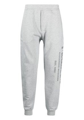 Alexander McQueen logo-print track pants - Grey