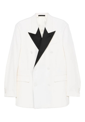 Lanvin double-breasted peak-lapel blazer - Neutrals