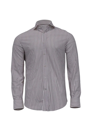 Brunello Cucinelli Vintage striped button-fastening shirt - White