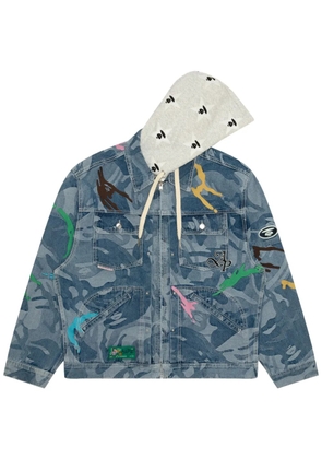 AAPE BY *A BATHING APE® logo jacket - Blue