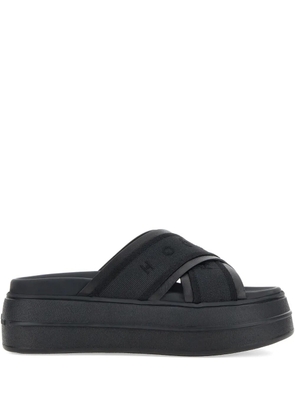 Hogan 60mm Skyscraper slides - Black