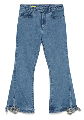 Marques'Almeida buckled-detail jeans - Blue