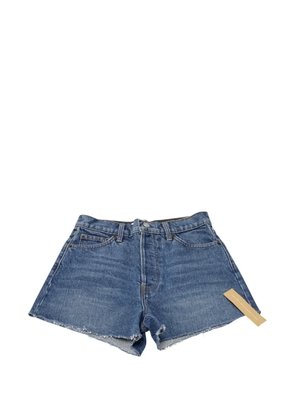 Reformation raw-hem shorts - Blue