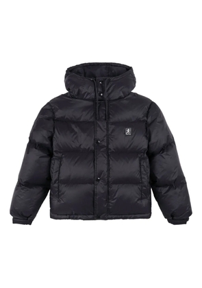 Sporty & Rich logo-patch puffer jacket - Black