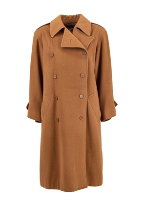 Saint Laurent Pre-Owned wool trench coat - Brown