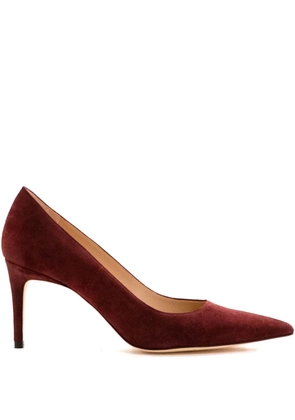 Stuart Weitzman 75mm pointed-toe pumps - Red
