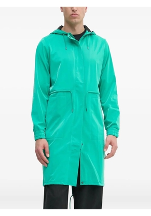Rains hooded drawstrings raincoat - Green