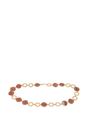 Mila Schon Vintage logo-embellished chain belt - Gold