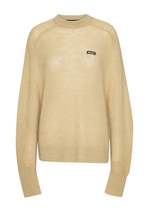 ROTATE BIRGER CHRISTENSEN logo-label knitted sweater - Neutrals