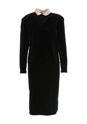 Versace Pre-Owned velvet midi dress - Black