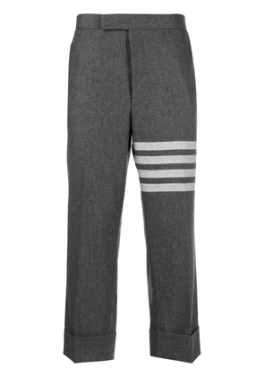 Thom Browne low-rise drop-crotch tailored trousers - Grey
