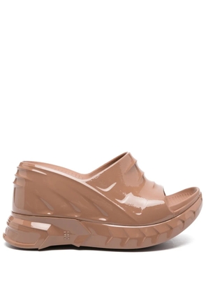 Givenchy Marshmallow 100mm wedge sandals - Brown