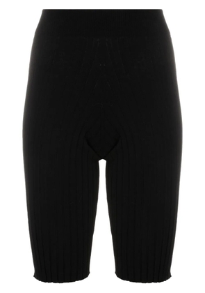 Fabiana Filippi high-waisted knee-length shorts - Black
