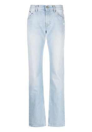 The Attico high-waisted straight-leg jeans - Blue