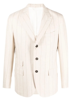 Eleventy pinstriped single-breasted blazer - Neutrals