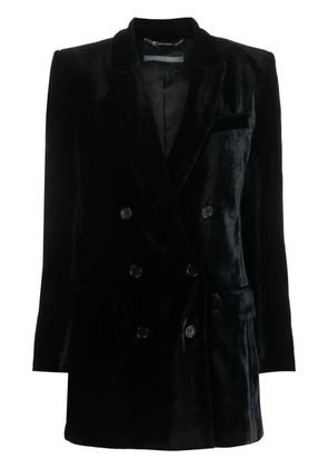 Alberta Ferretti double-breasted velvet blazer - Black
