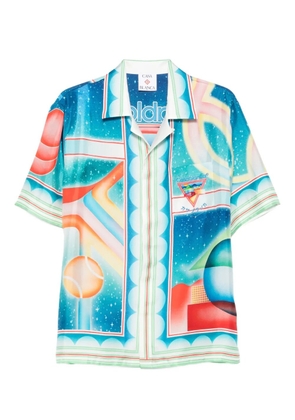 Casablanca Galaxy Court geometric-print silk shirt - 01 GALAXY COURT