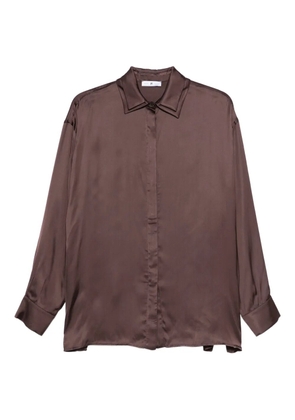 PT Torino satin shirt - Brown