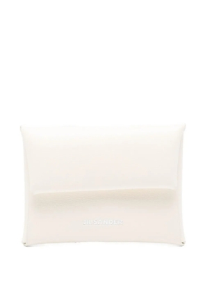 Jil Sander folded leather wallet - White