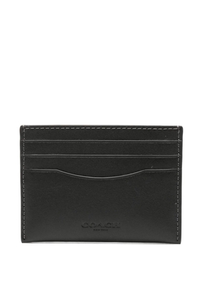 Coach logo-embossed leather cardholder - Black